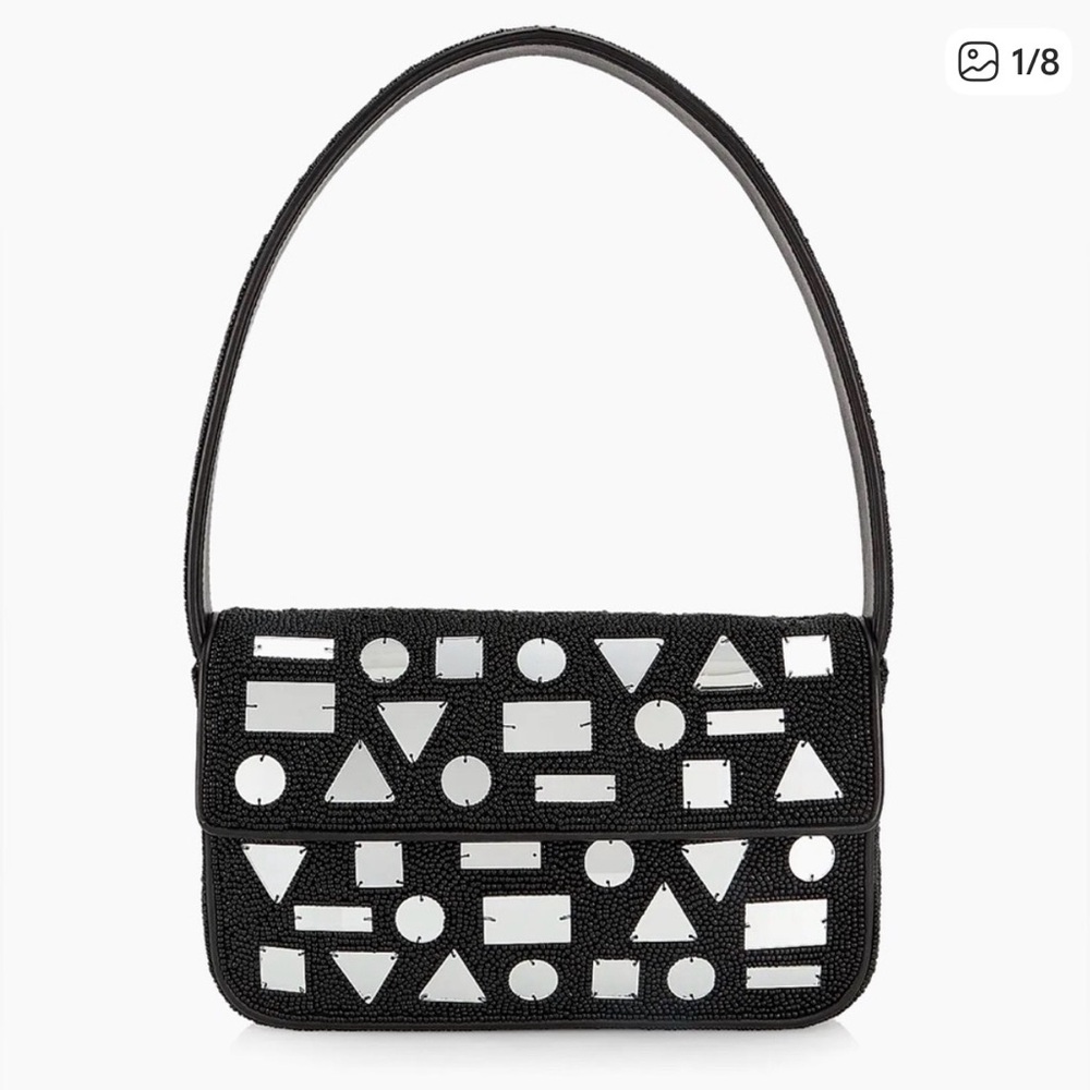 Staud Tommy Beaded Shoulder Bag